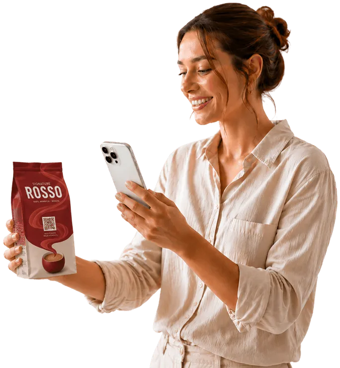 Sugesto customer scanning a product